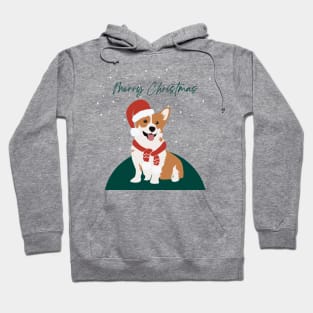 Merry Christmas–Happy Corgi Hoodie